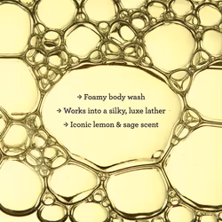 Bliss Soapy Suds Body Wash - Lemon and Sage - 32 Fl Oz - Gentle and Hydrating for Supremely Soft Skin - Paraben Free - Vegan & Cruelty Free