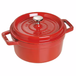 Staub Cast Iron 2.75-qt Round Cocotte - Cherry  Made in France