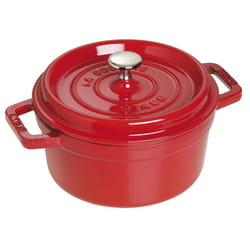Staub Cast Iron 2.75-qt Round Cocotte - Cherry  Made in France