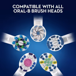 Oral-B Vitality Plus CrossAction Electric Rechargeable Toothbrush, 1 Blue Handle, 2 Brush Heads, UK 3 Pin Plug - Vitality Plus Cross Action