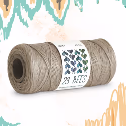 100% Organic Hemp Cord  Twine  String for Jewelry  Beading  Macrame  Crafts  23 Bees (400ft x 22 lb.) Natural