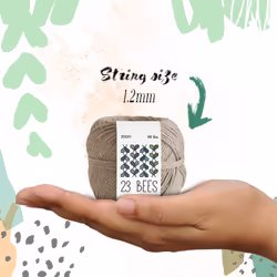 100% Organic Hemp Cord  Twine  String for Jewelry  Beading  Macrame  Crafts  23 Bees (200ft x 48 lb.) Natural