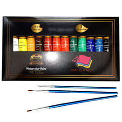 Watercolour Paints Set by Crafts 4 All 12 Premium Quality Art Watercolors Painting Kit for Artists, Students & Beginners - Perfect for Landscape...