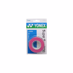 YONEX Overgrip Super GRAP 3 Pack - Tennis Badminton Squash - Pink