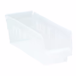 Quantum Storage Systems QSB101CL 36-Pack 4"" Hanging Plastic Shelf Bin Storage Containers 11-5/8"" x 4-1/8"" x 4"" Clear