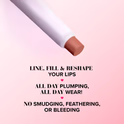 Too Faced Lip Injection Extreme Lip Shaper Plumping Lip Liner | Long Lasting + Smudge Proof, Post-Op Pink