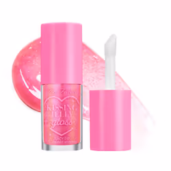 Too Faced Kissing Jelly Lip Oil Gloss |Sunflower & Jojoba Oils 0.15 fl. oz. Bubblegum
