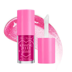 Too Faced Kissing Jelly Lip Oil Gloss |Sunflower & Jojoba Oils  0.15 fl. oz.  Raspberry