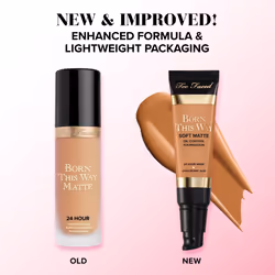 Too Faced Born This Way Soft Matte Foundation | Hydrating  Oil Control  Long Lasting + Waterproof  1 Fl Oz  Seashell