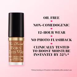 Too Faced Born This Way Super Coverage Multi-Use Concealer | Full Coverage  Oil Free  Long Lasting + Hydrating  0.06 Fl Oz  Light Beige