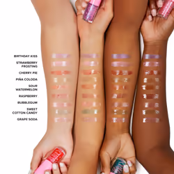 Too Faced Kissing Jelly Lip Oil Gloss | Sunflower & Jojoba Oils  0.15 Fl Oz  Birthday Kiss