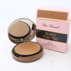 Too Faced Born This Way Oil Free Powder  0.35oz/10g New With Box - Toffee