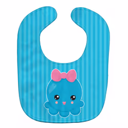 Caroline's Treasures Nautical Octopus Baby Bib Blue Large