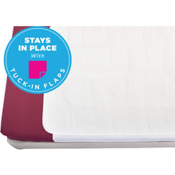 NOVA Medical Products Waterproof Reusable Mattress Overlay with 100% Cotton Skin Soft Top Layer  Washable Incontinence Bed & Sheet Underpad Protector