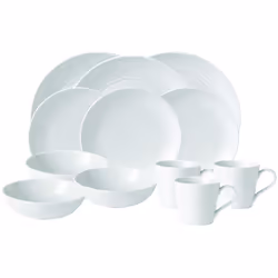 Gordon Ramsay Maze White 16 piece Dinner Set