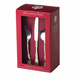 Royal Albert Old Country Roses 20Piece Flatware Set  Golden