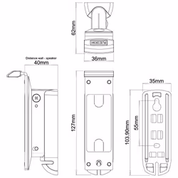 Flexson FLXS1WM1021 speaker mount Wall Black - Additional view 4