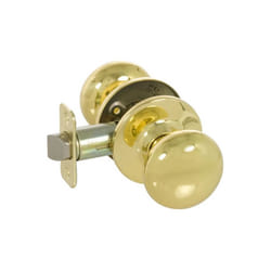 Saxon Series Grade 3 Passage Knob Set, Bright Brass