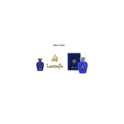 Blue Opulent Oud Musk By Lattafa 100Ml with a distinctive muskiness tone of Indian and Cambodian Oud Halal Attar EDP Spray Perfume (Blue Oud
