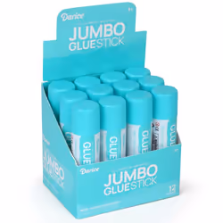 Darice 12 Jumbo Glue Sticks  1.4 Oz All Purpose Stick Glue  Strong Hol