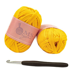 2 Skeins M-S Thick Knitting Yarn  Elastic Fabric Cloth T Shirt Yarn  S