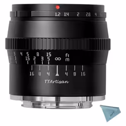 TTArtisan 50mm F1.2 APS-C Manual Focus Lens Compatible with Fuji X Mount Camera