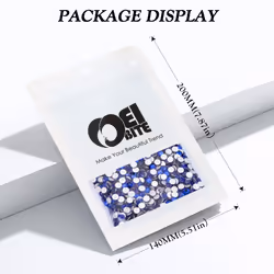 Meibite Sapphire Flatback Rhinestones  Glass Rhinestones for Nail Art and Craft  Glue Fix  Loose Crystal Gemstones(Blue  SS20  2880pcs  4.6-4.8mm)