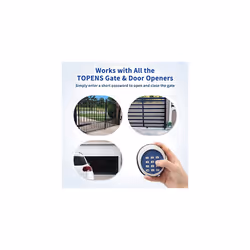 TKP3 Wireless Keypad Security Control for Automatic Swing Sliding Gate Opener Garage Door Opener Keyless Entry Keypad Digital Code Panel, Accessory