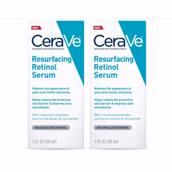 Cerave Resurfacing Retinol Serum 2 Pack 1 Oz each