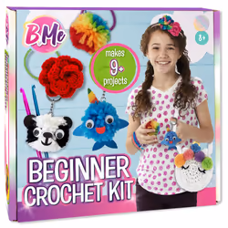 DIY All in One Crochet Knitting Kit for Beginners Starter Arts  Craft Set for Kids Teens Tweens  Adults  How to Learn Make Yo