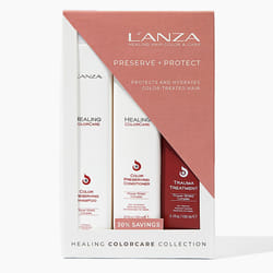 L'ANZA Healing ColorCare Trio Hair Kit  Color-Preserving Shampoo  Conditioner & Trauma Treatment in a Gift Box  Luxury Hair Care Kit for Damaged  Colo