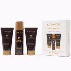 L'ANZA Keratin Healing Oil Mini Trio Hair Kit  Lustrous Keratin Shampoo  Conditioner & Finishing Hairspray in a Gift Box  Luxury Hair Care Kit for Dry