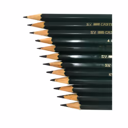 Faber-Castell 9000 Graphite Sketch Pencil Art Set (8B - 2H) with Kneaded Art Eraser Large Dust Free Eraser and Sharpener