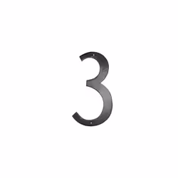10 In. Standard Modern Font Individual House Number 3