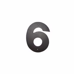 8 In. Helvetica Modern Font Individual House Number 6
