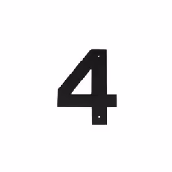 10 In. Helvetica Modern Font Individual House Number 4