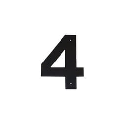 10 In. Helvetica Modern Font Individual House Number 4