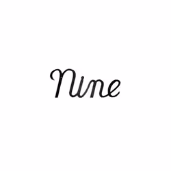 Script Modern House Number Nine