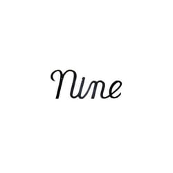 Script Modern House Number Nine
