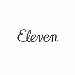 Small Script Modern House Number Eleven