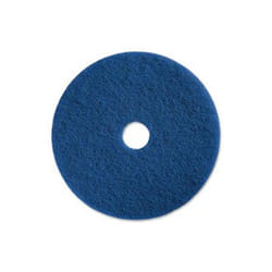 Medium-Duty Scrubbing Floor Pad, Blue - 5 Per Carton - 20 in.