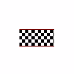 Checkered Flag Cars Wallpaper Border-6 Inch (Red Edge)