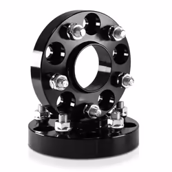 2pcs 1"" (25mm) Black Hubcentric Wheel Spacers 5x114.3 (67.1mm CB) Com