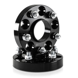 2pcs 1"" (25mm) Black Hubcentric Wheel Spacers 5x114.3 (67.1mm CB) Com