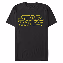 Star Wars Men's Simplified T-Shirt Black  X-Large