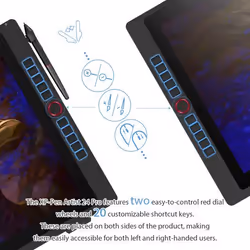 XPPen Artist 24 Pro graphic tablet Black 5080 lpi 526.85 x 296.35 mm USB/Bluetooth - Additional view 8