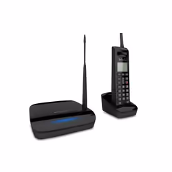 EnGenius FreeStyl 2, Analog/DECT telephone, Speakerphone, 50 entries, Caller ID, Black