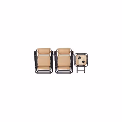 Amazon Basics Zero Gravity Chair with Side Table, Set of 2, Beige