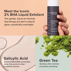Paula's Choice Skin Perfecting 2% BHA Salicylic Acid Liquid Exfoliant - Face Exfoliating Peel Fights Blackheads, Breakouts & Enlarged Pores -