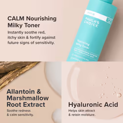 Paulas Choice CALM Nourishing Milky Toner for Sensitive Skin  Calms + Soothes Redness  Suitable for Rosacea-Prone & Eczema-Prone Skin  Fragrance-Free